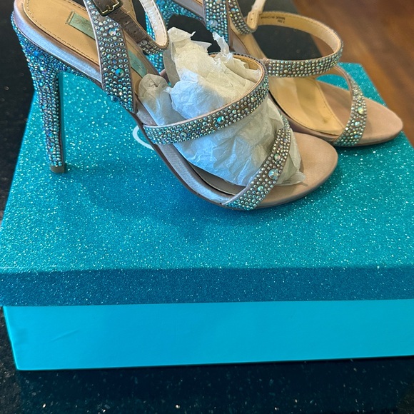 Betsy Johnson Rhinestone Heels - Picture 2 of 4